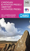 Cardigan and Mynydd Preseli - OS Landranger Map Sheet 145