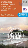 Cardigan and New Quay, Aberaeron - OS Explorer Map Sheet 198