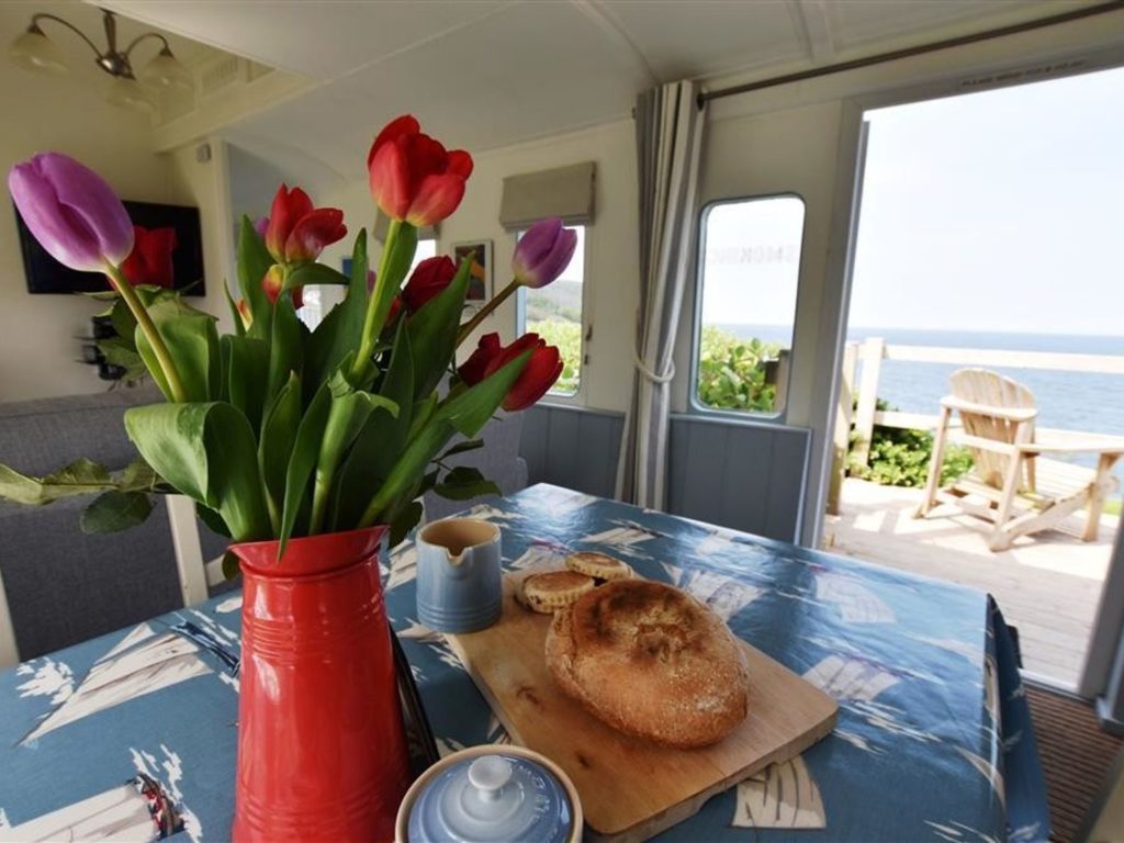 Clifftop dining with sea view Aberporth