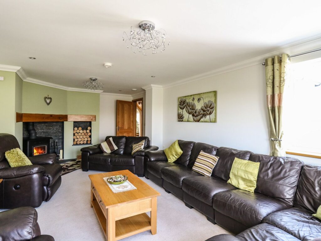 Large sitting room near Gwbert with woodburning stove