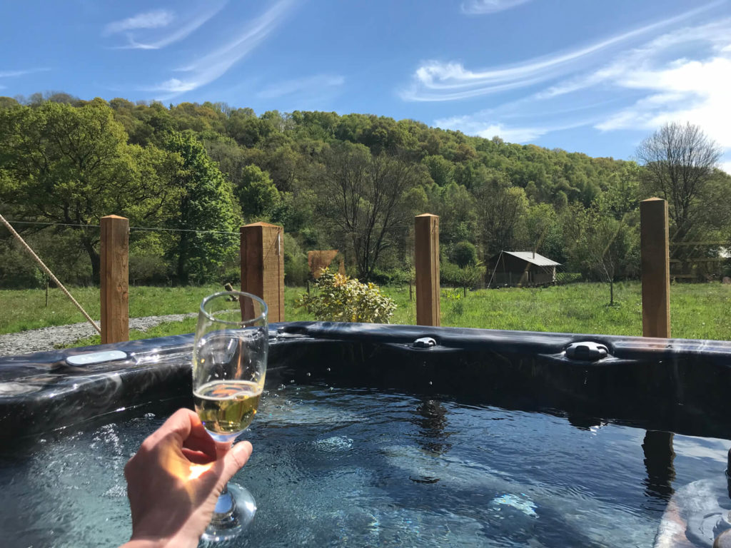 glamping hot tub