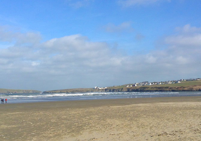 Gwbert as seen from Poppit Sands