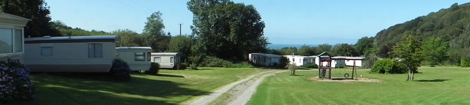 Llangrannog. Caravan Park West Wales Maes Glas Caravan Park Llangrannog