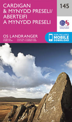 landranger 145 map for Cardigan Bay