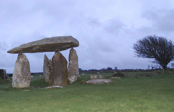 Pentre Ifan Neolithic burial chamber site