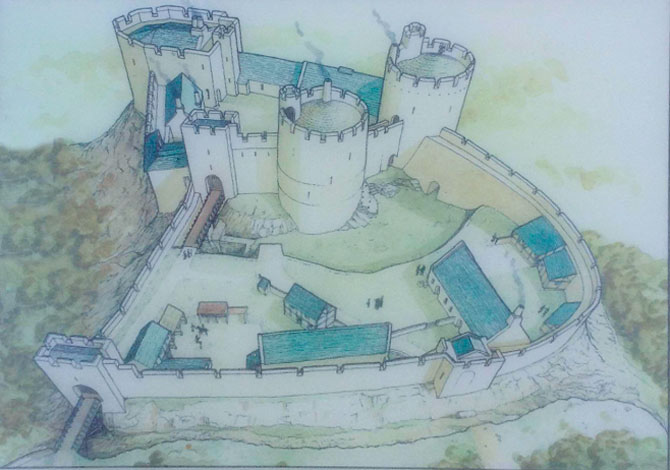 Cardigan Castle Plan