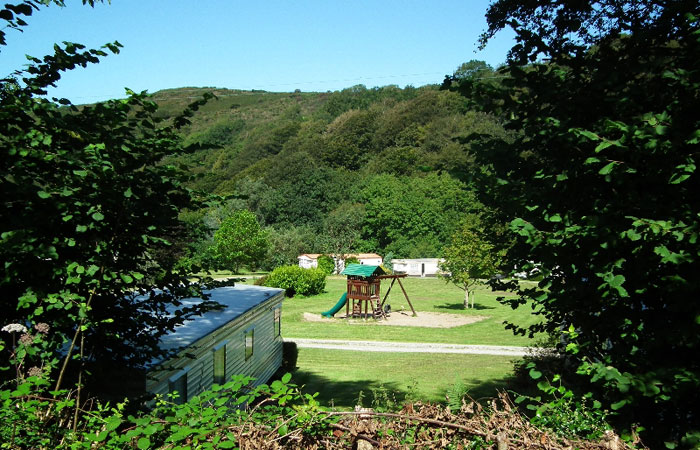 Play area Maesglas Caravan Park