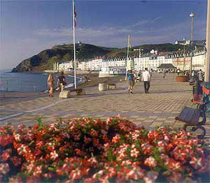 The promenade at Aberystwyth
