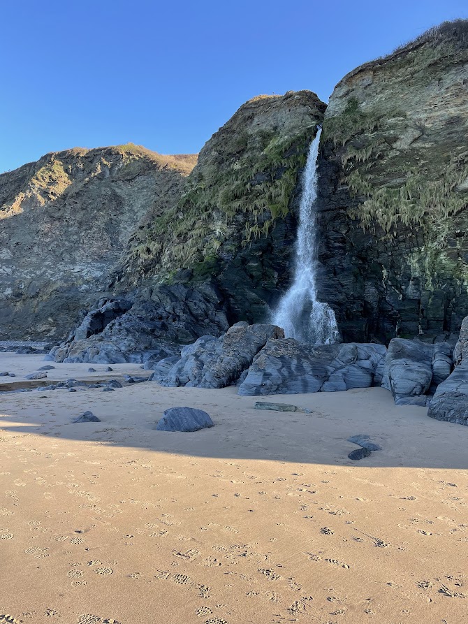 Tresaith Waterfall