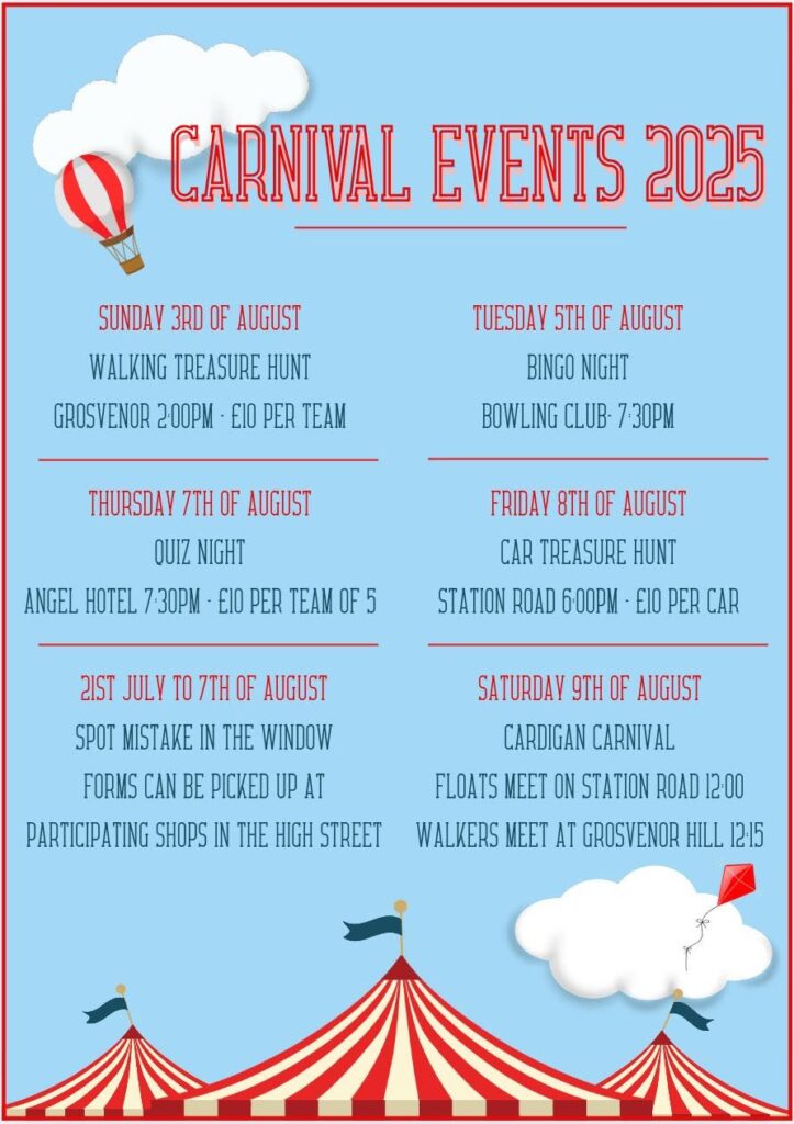 Cardigan Carnival 2025