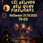 New Quay Firework Display celebrating Halloween too!
